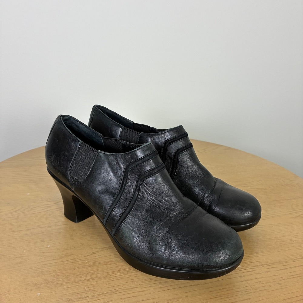 Dansko Heeled Leather‎ Bootie Women's 39 Office Retro Comfort Support Boot